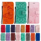 Роскошный чехол-кошелек для Xiaomi Redmi Note 10 Pro 10S 9T 9A 9C 8, флип-чехол из искусственной кожи с отделениями для карт, тисненый чехол с полной защитой, 2021