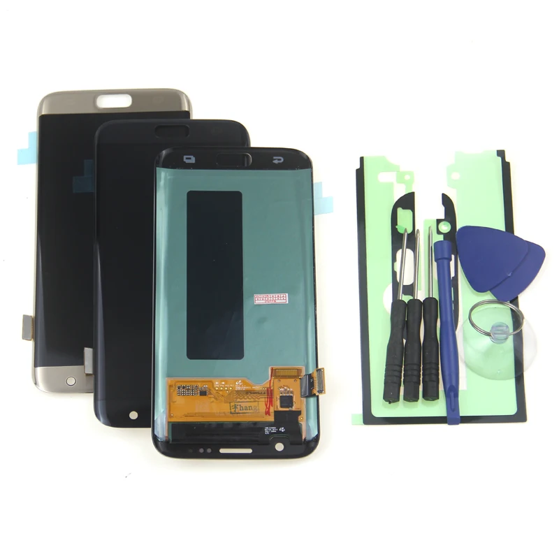 5,5 ''дисплей с ЖК-дисплеем для SAMSUNG Galaxy S7 Edge G935 G935F SM-G935F сенсорный экран дигитайзер сборка+ Инструменты