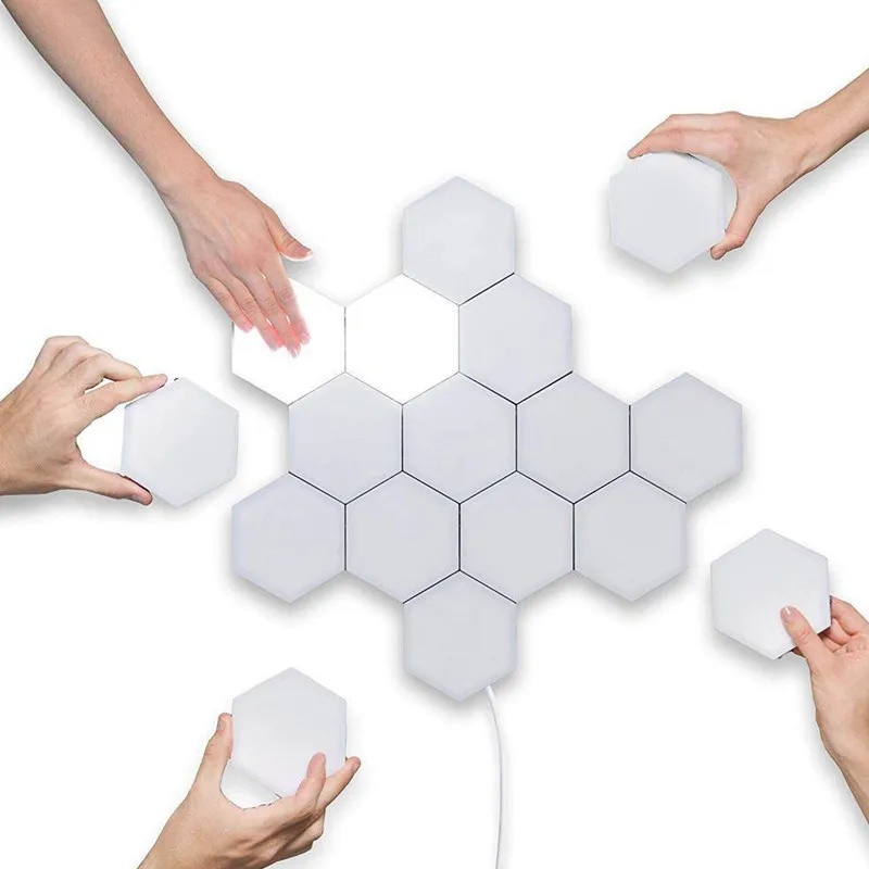 Свет единорога led Квантовая лампа сенсорный шестиугольный модуль ночник