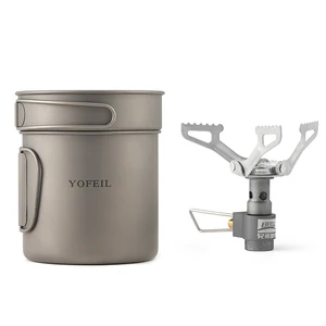 Походная титановая кастрюля BRS3000, походная газовая плита, посуда из чистого титана для пикника, кемпинга, набор для приготовления пищи, походов