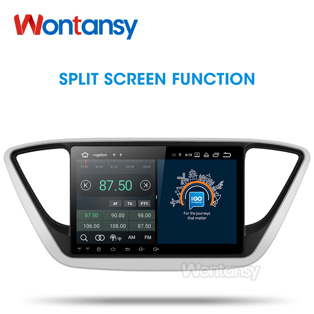 PX30 автомобильный DVD GPS для Hyundai Verna Solaris 2017 octa Core 9 &quotAndroid 0 ПК головное устройство