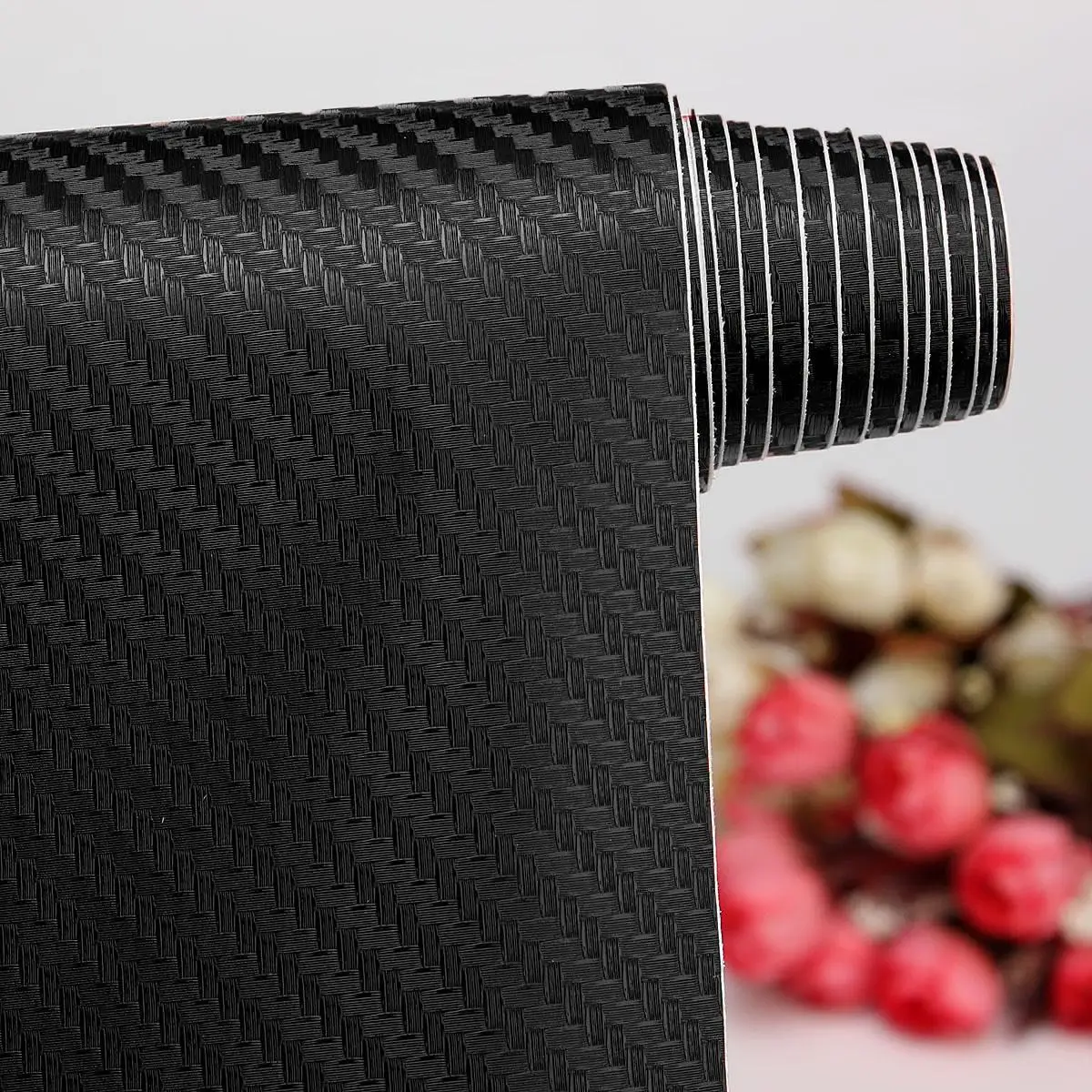 Самодельная 3D виниловая пленка из углеродного волокна рулонная наклейка для