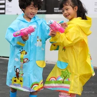 childrens eva cartoon raincoat cute childrens rain gear household items raincoat poncho with schoolbag position