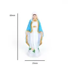 Мини синяя статуя марии, пластиковая статуя девы марии, иисуса, рождество, рождественский подарок 60*25 мм