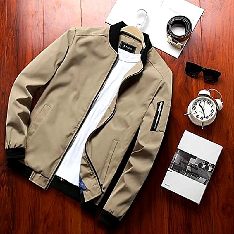 

Winter 2020 new men's jacket casual sports men's jacket crew neck solid men's coat classic men's top high quality men's wear