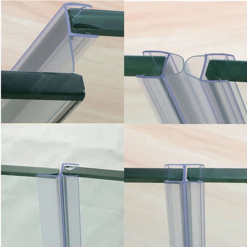 Уплотнитель для экрана душа в форме H/F/U/h ПВХ полоска уплотнительная двери на окно