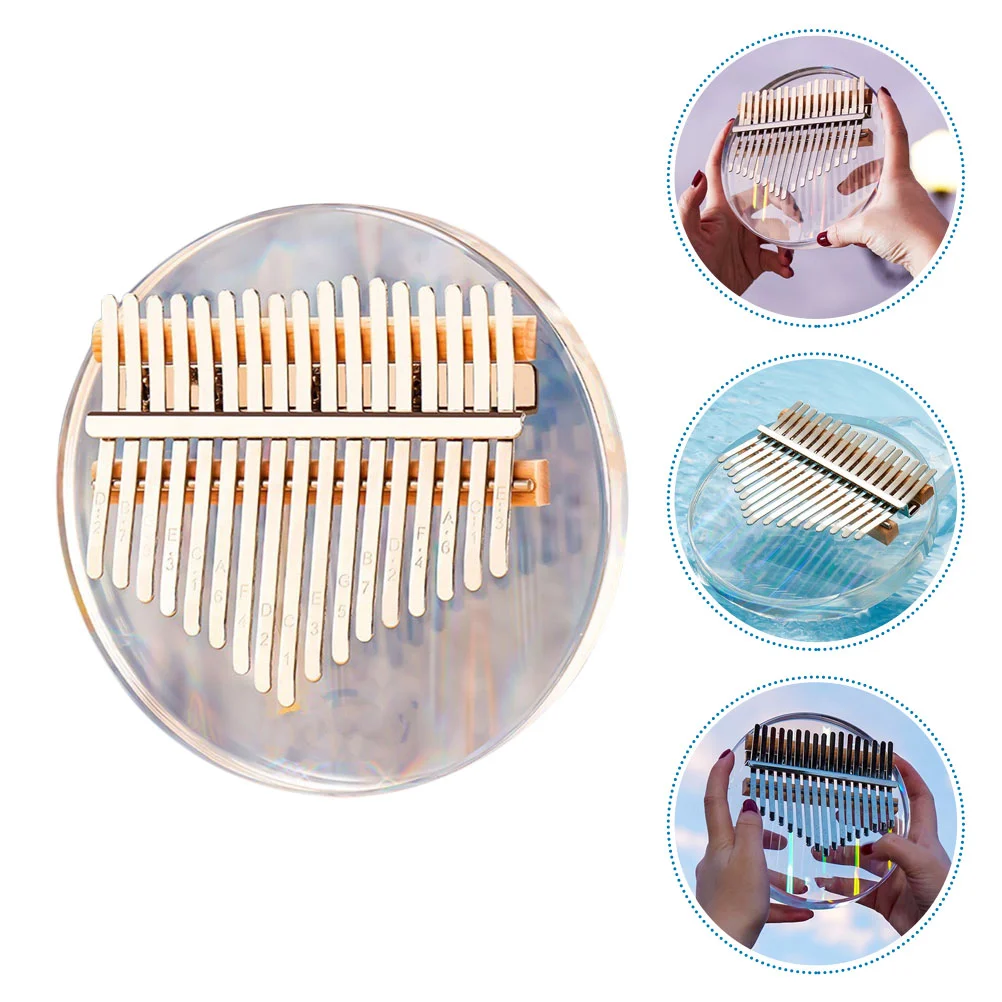 

1 Набор, акриловое пианино Kalimba с 17 клавишами, с тюнером, чехол для Kalimba