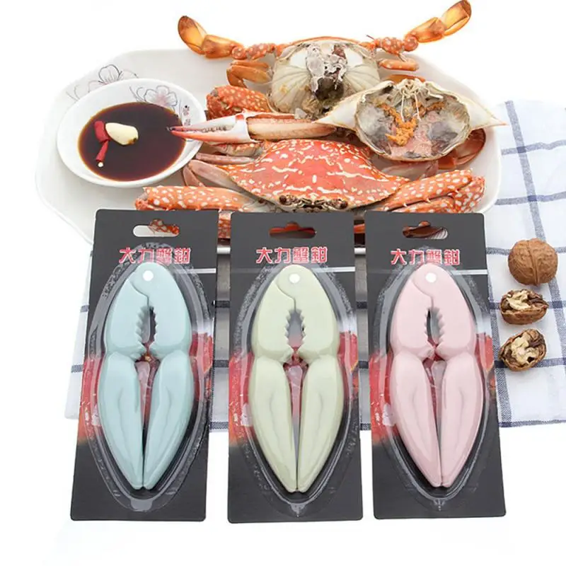 

3color Professional Seafood Tool Plastic Spoon Crab Lobster Cracker Shell Opener Kitchen Accessories Nordic Blue/Pink/Green