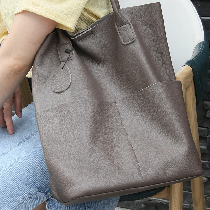 Топ кожаная сумка-тоут женская сумка на одно плечо Портативная для покупок