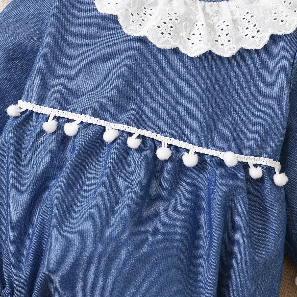 2 шт. Детский комбинезон с длинным рукавом и помпоном| |