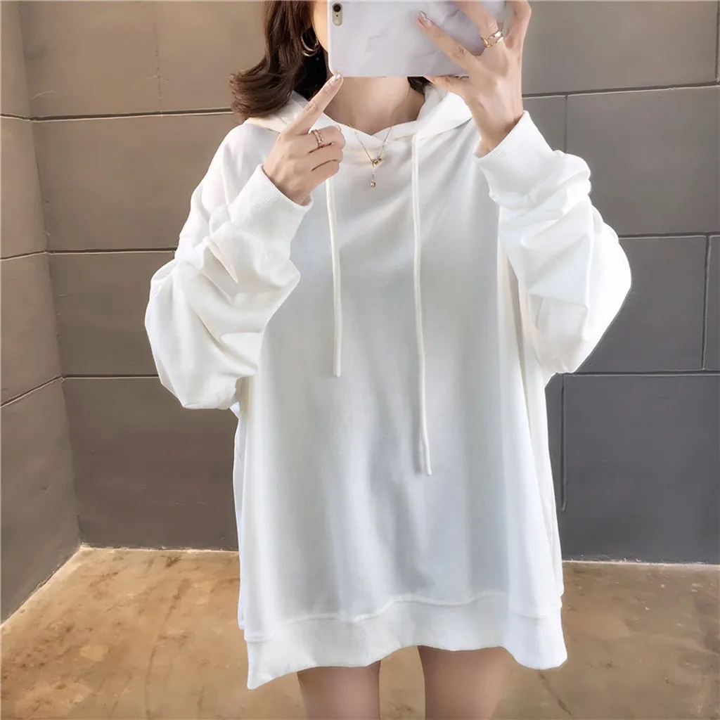 Vogue Women Printing Letter Hoodie Long Sleeve Hoody Female Sweatshirts Loose Size Lovely Cotton Top Winter Autumn Clothes | Женская