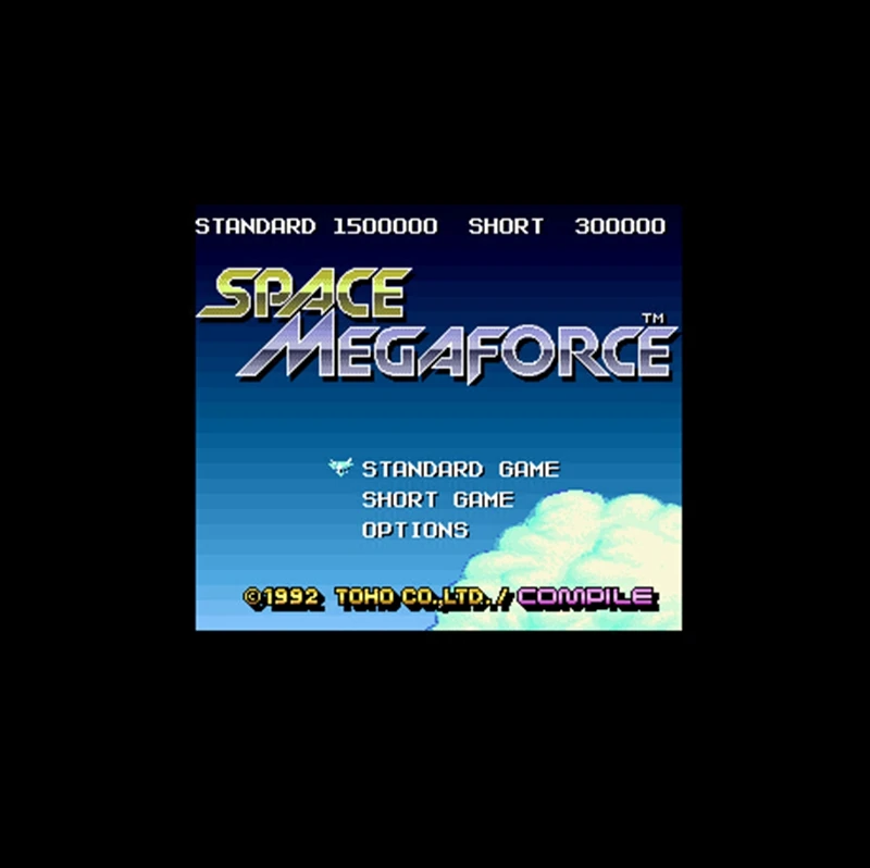 Большая серая игровая карта Space Megaforce NTSC версии 16 бит 46 Pin для игроков в США |