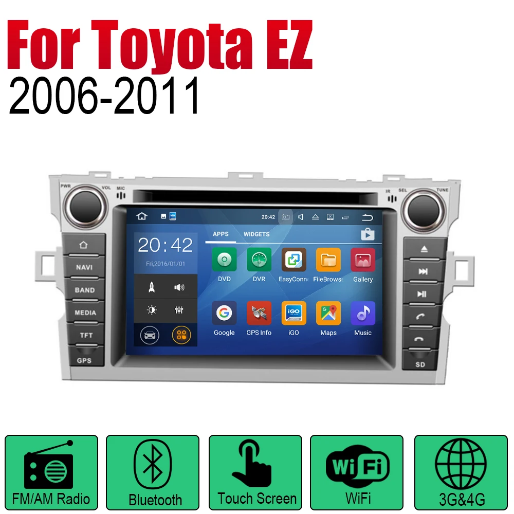 Автомобильный радиоприемник на Android стерео GPS навигация для Toyota EZ 2006 2007 2008 2009 2010 2011