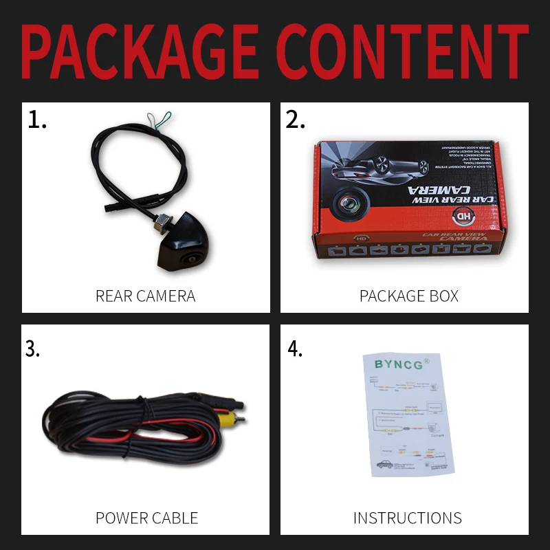 

Universal Vehicle Car Front Rear View Camera Fish Eye Lens for Reverse Backup Monitor 1080P 170 Degree