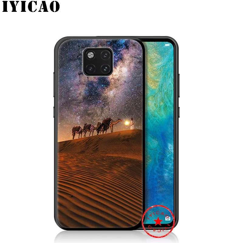 IYICAO пустынный Звездный Небесный мягкий чехол для huawei P30 P20 P10 P9 P8 2017 2016 2015 P Smart Z Plus