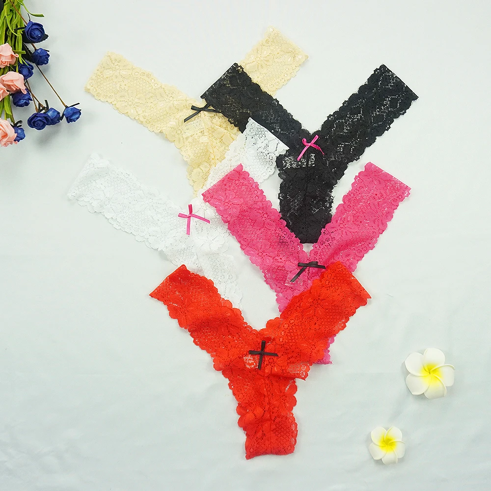 Для женщин кружевные стринги супер сексуальные выдалбливают Нижнее белье