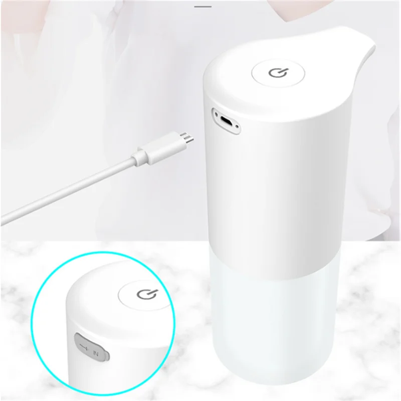 

Диспенсер для жидкого мыла, Автоматический Бесконтактный дозатор мыльной пены с USB-зарядкой, умный датчик, дезинфицирующее средство для рук