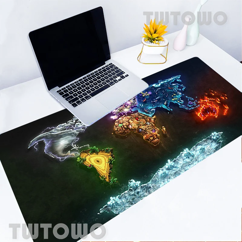 Классный коврик для мыши с картой мира мини ПК ноутбука большой предотвращающий