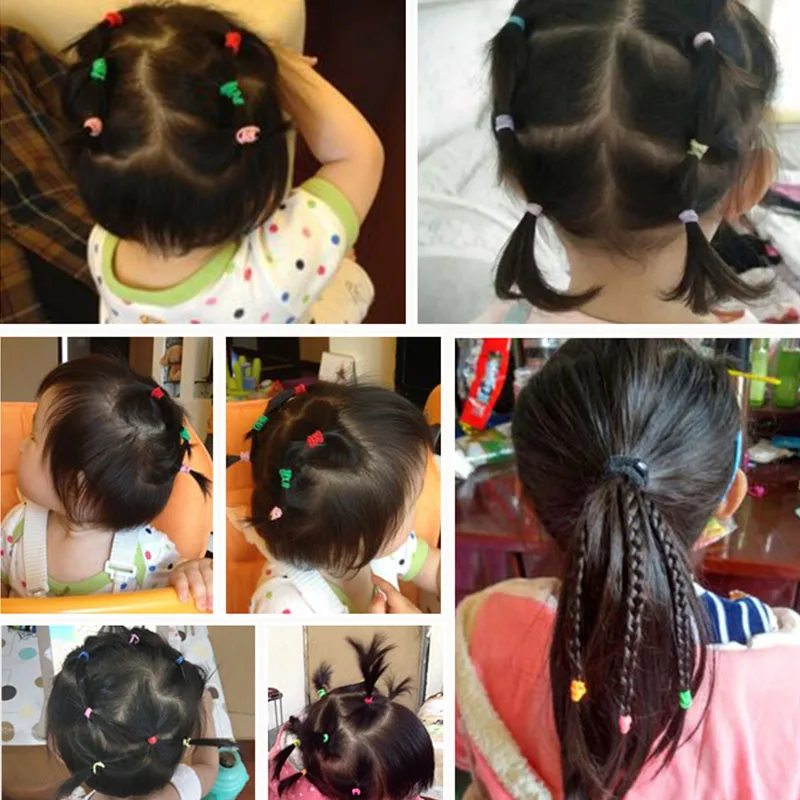 2000 шт. одноразовые резинки для волос девочек | Аксессуары одежды