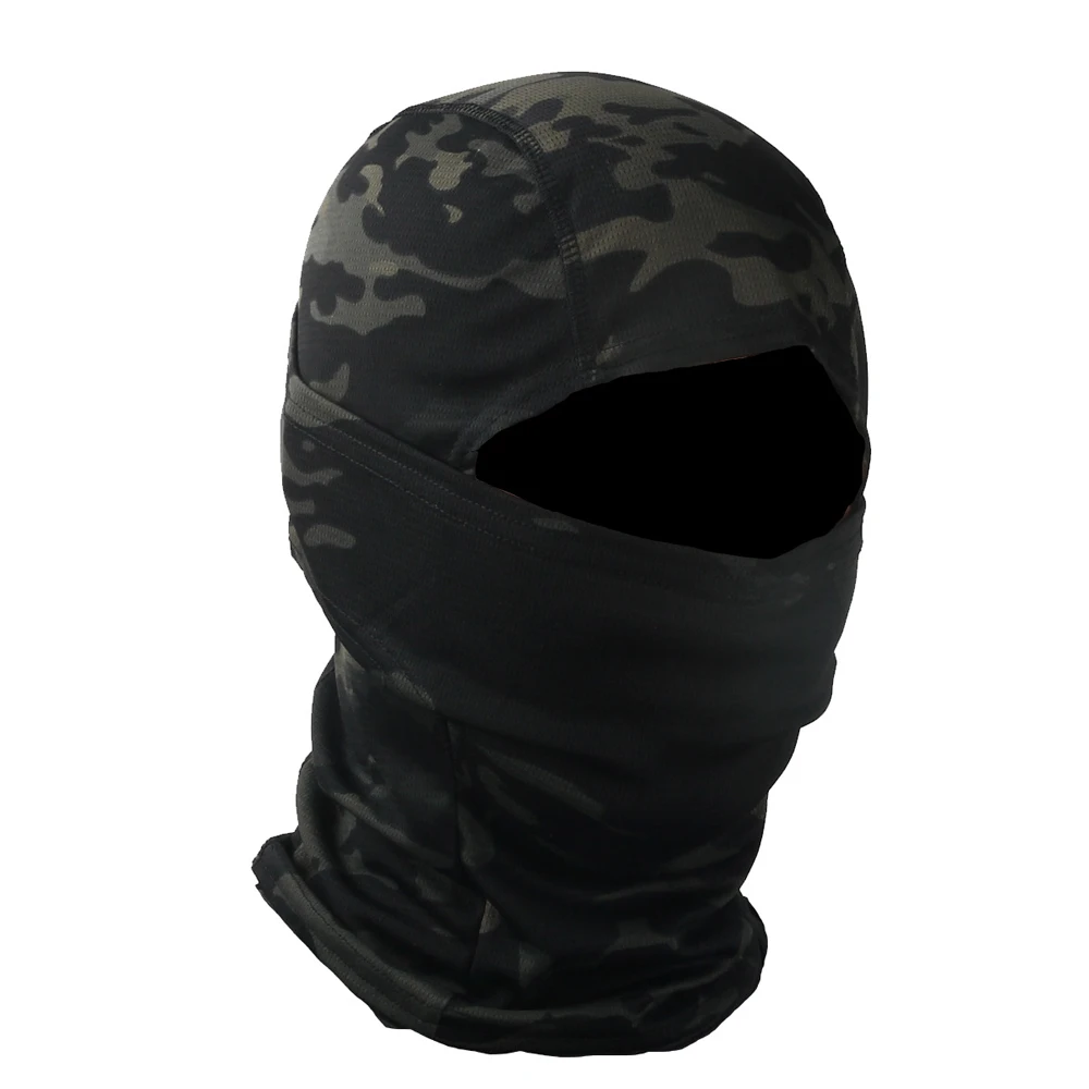 Multicam Balaclava Outdoor Camo Beanie Tactical Paintball Wargame Military Army Motorcycle Helmet Protection Full Face Mask | Аксессуары