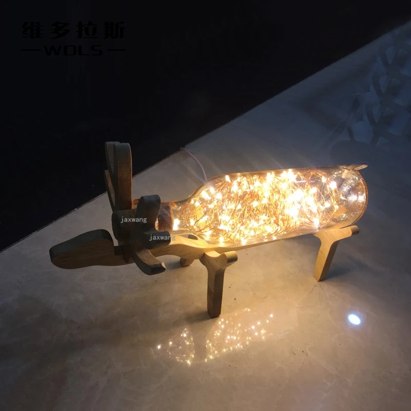 Современные светодиодсветодиодный деревянные настольные лампы в скандинавском