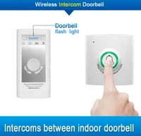 200m long distance wireless intercom door phone press to talk doorbell system audio door ring welcome chime