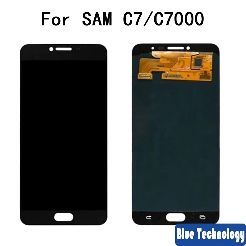 ЖК экран Super AMOLED для Samsung Galaxy C7 C7000 дисплей с сенсорным дигитайзером в сборе SM