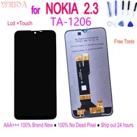 new 6 2 for nokia 2 3 lcd display touch screen digitizer assembly for nokia ta 1211 ta 1214 ta 1209 ta 1206 no dead pixel
