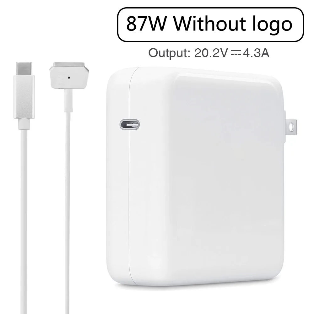 Сетевой адаптер USB Type C 87 Вт с кабелем 2 м аналогичен MGS2 для Apple Macbook Pro Retina/air 13 11 15 17