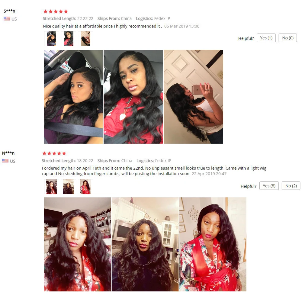 

Queenlife 8-30 Inch Body Wave 3 Bundles With Closure 4x4 Lace Closure 100% Brazilian Human Hair Remy Hair