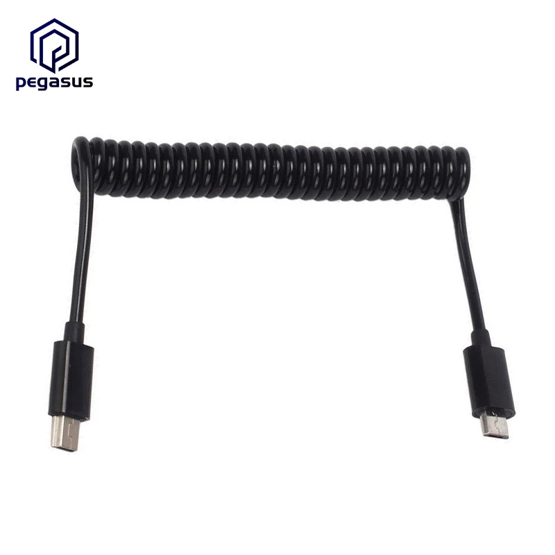 3FT Spiral Coiled Micro USB B 5Pin Male to Mini 5-Pin Adapter Charging Cable For Power Bank | Электроника