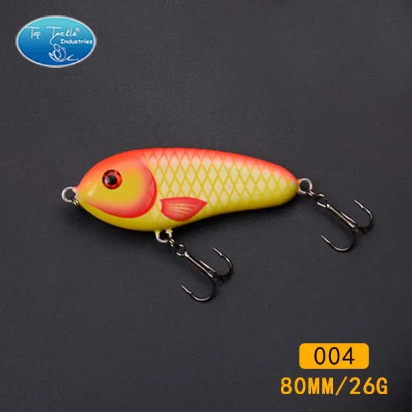 2 hooks 80mm 004 Бесплатный проезд рыболовные снасти рывок приманки рыболовную приманку голубка( 80 мм 25 г- 8/pcs-8/цвет- раковина - Цвет: 2 hooks 80mm 004