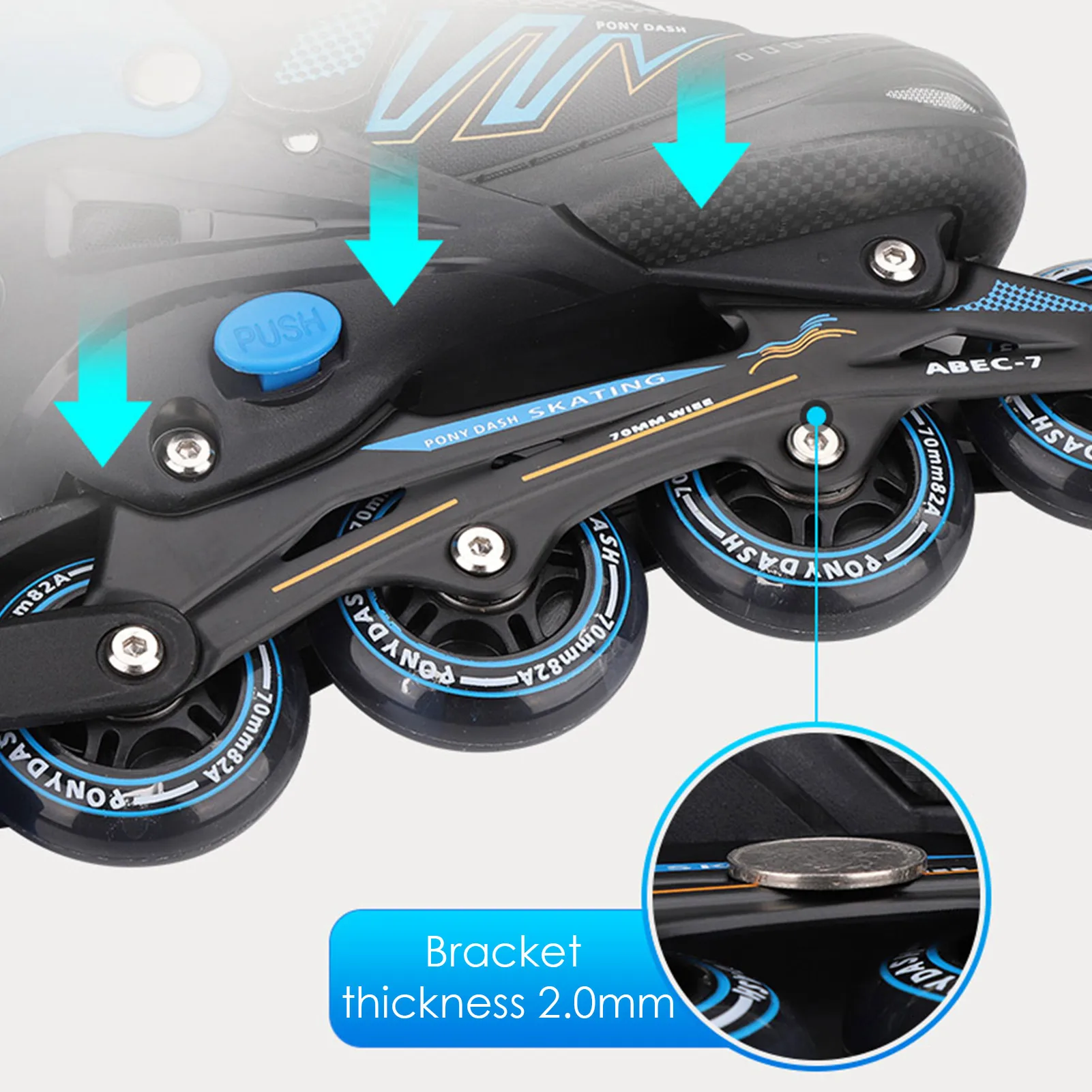 

Inline Skates Adjustable Roller Skates For Beginners Outdoor Roller Skates Children Tracer Adjustable Inline Skate