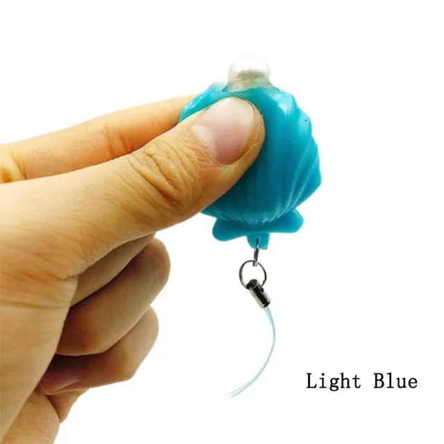 Light Blue Мягкое бесконечное сжимающее антистресс в виде ракушки игрушка Экспрессия брелок Подвеска орнамент снятие стресса декомпрессия игрушки антистресс - Цвет: Light Blue