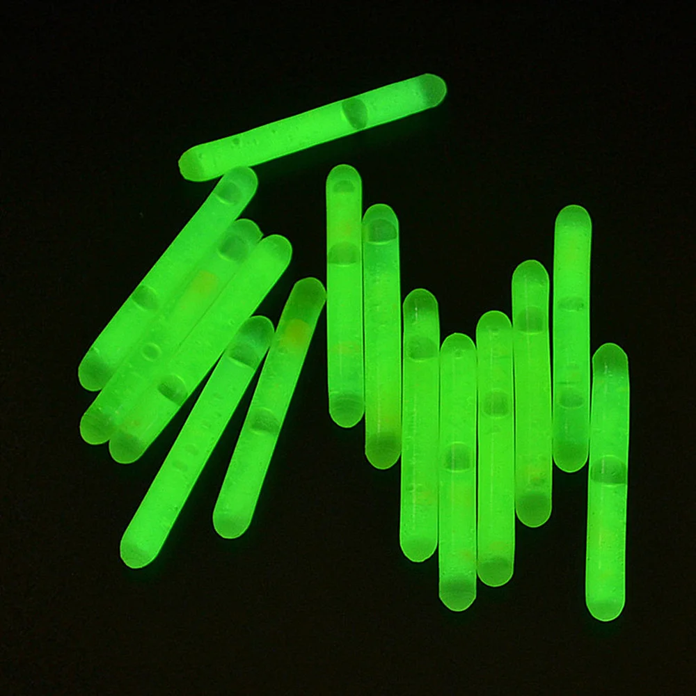 

New 15pcs Fishing Glow Sticks Red/Green Plastic Night Fishing Glow Fluorescent Light Sticks For Rods Fish Tackle Accessory