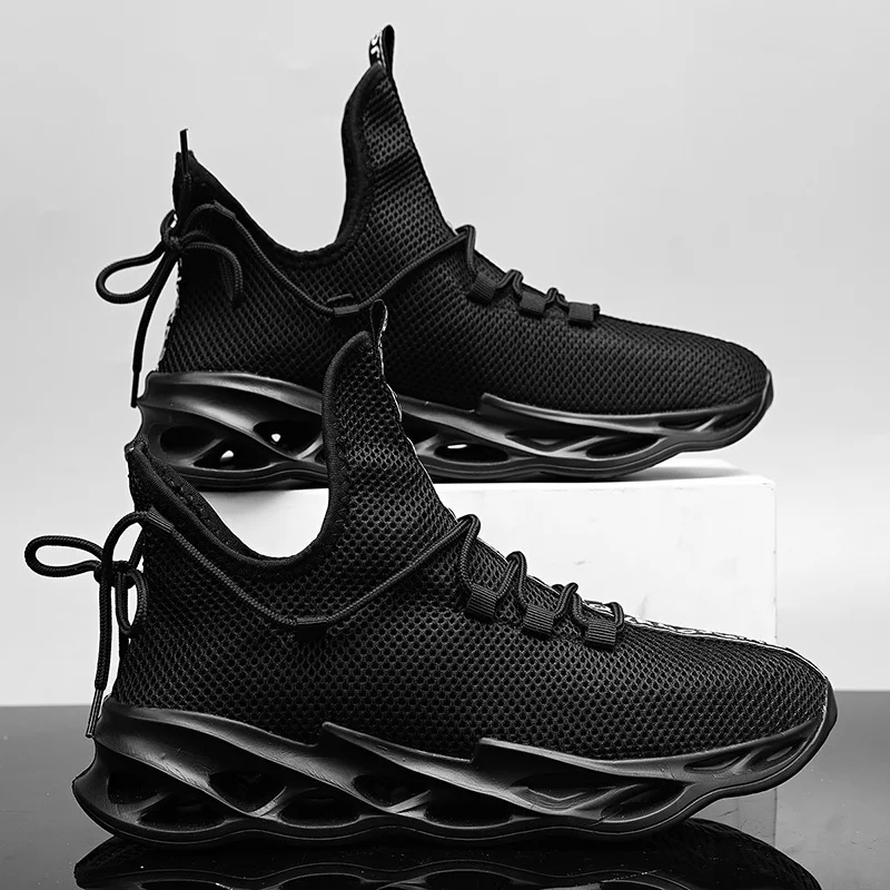 Кроссовки мужские высокие дышащие сетчатые удобные легкие повседневная
