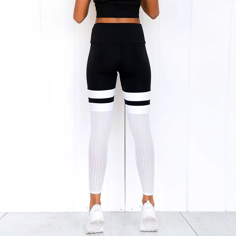New Fitness Yoga Sports Leggings For Women Sports Tight Mesh Yoga Legging Yoga Pants Women Running Tights Women Yoga Leggings