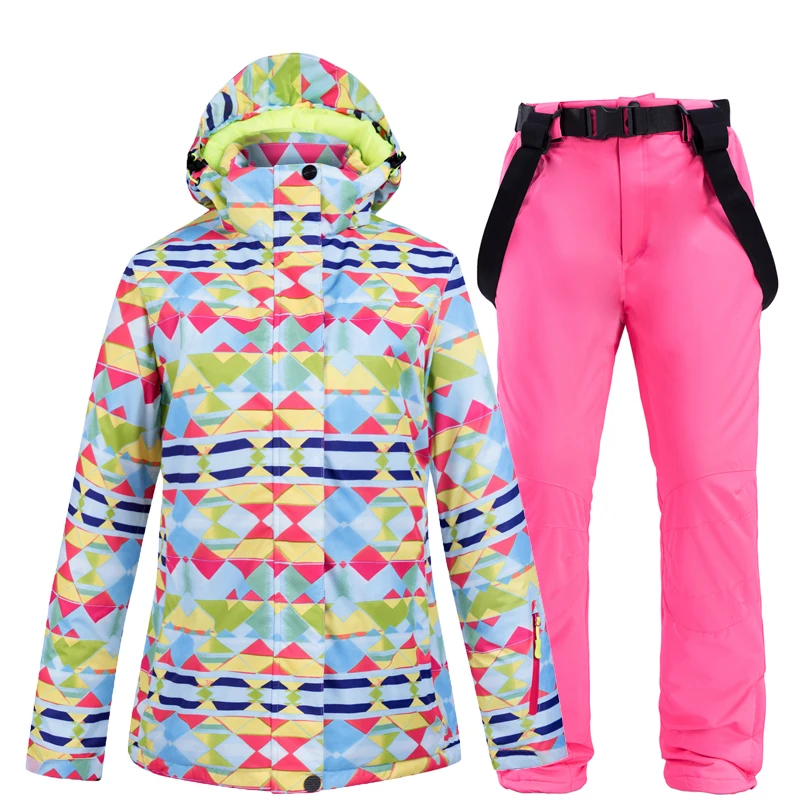 Лыжный костюм лыжные куртки брюки женские сноубордские комплекты очень теплый
