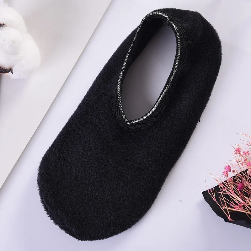 style 2 Black Г., мужские тапочки теплая Домашняя обувь нескользящие носки-тапочки зимние тапочки мягкая плюшевая домашняя обувь удобные Тапочки - Цвет: style 2 Black
