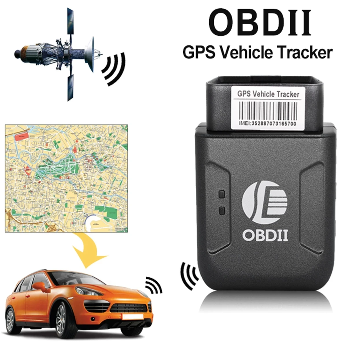 Универсальные мини-GPS-трекеры OBD2 GPRS в режиме реального времени GSM OBDII 2 TK206 четырехдиапазонная Противоугонная сигнализация система слежения за транспортными средствами