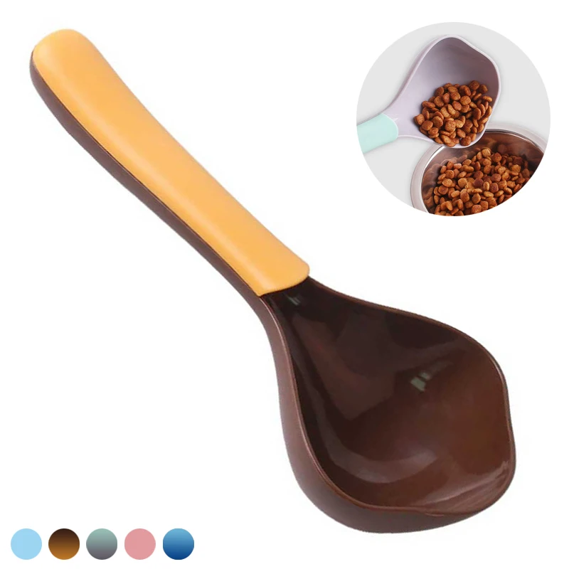 

Blue Pet Supplies Suitable for Cats Dogs Plastic 5color Portable Cute Dog Supplies Pet Food Spoon Multi-function Easy To Clean