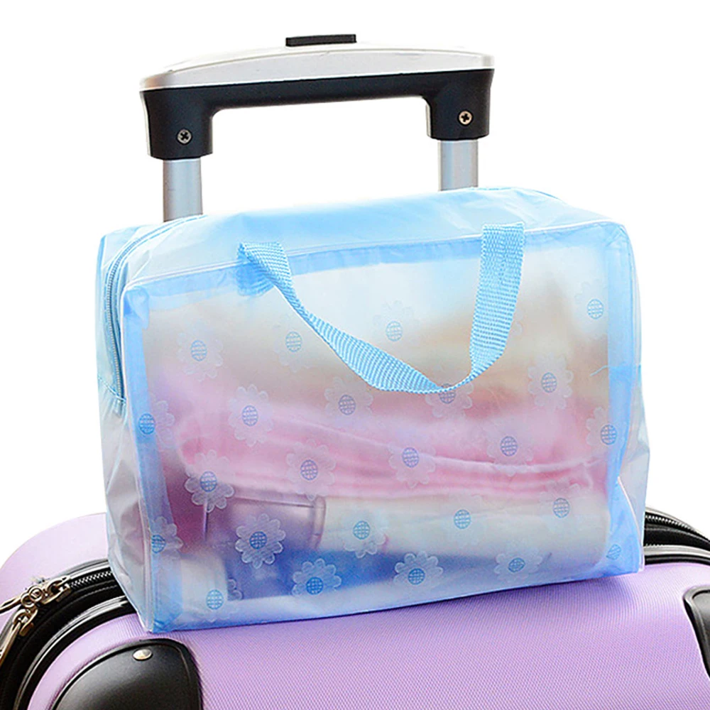 

High Quality Large Capacity Sweet Floral Pattern Cosmetic Bag Wash Bag Women Makeup Pouch Travel Organizer Portable Toiletry Kit