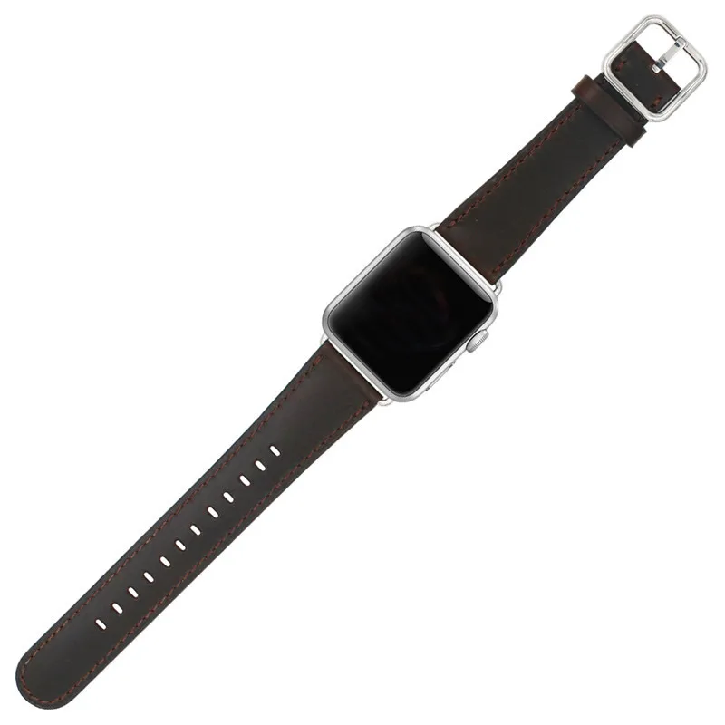 Ремешок из натуральной кожи для Apple watch band 4 5 44/40 мм спортивный браслет iWatch Series 3 2 1