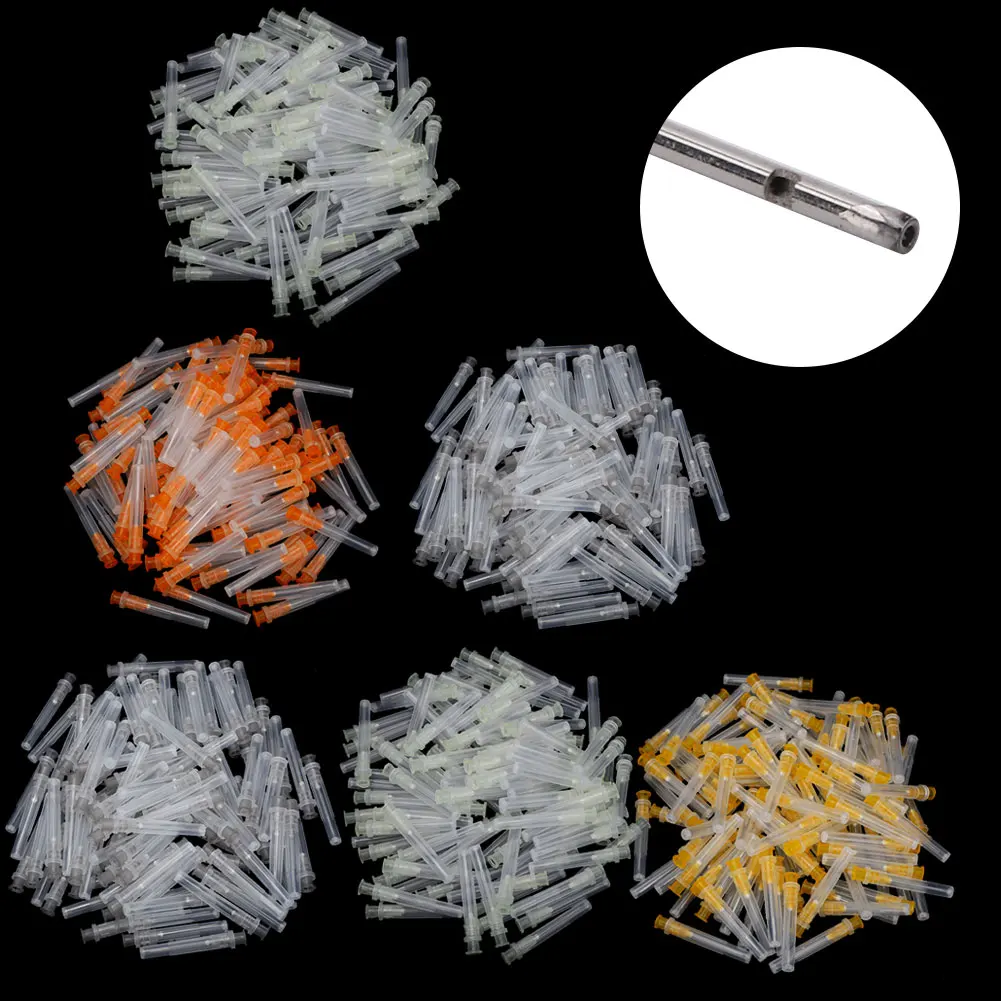 

100Pc Disposable 3Size Plastic Dental Endo Irrigation Bendable Needle Tip EndClosed Side Hole Syringe Clean Oral Treatment Care