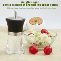acrylic sugar jar dispenser sugar shaker household kitchen utensil seasoning soy sauce barbecue bottle kitchen accessories