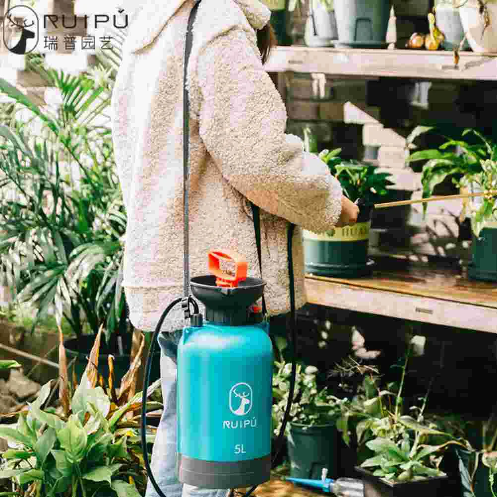 

1 Pc 5L Pressure Spray Bottle Watering Can Manual Pot Sprayer (Blue With Base)
