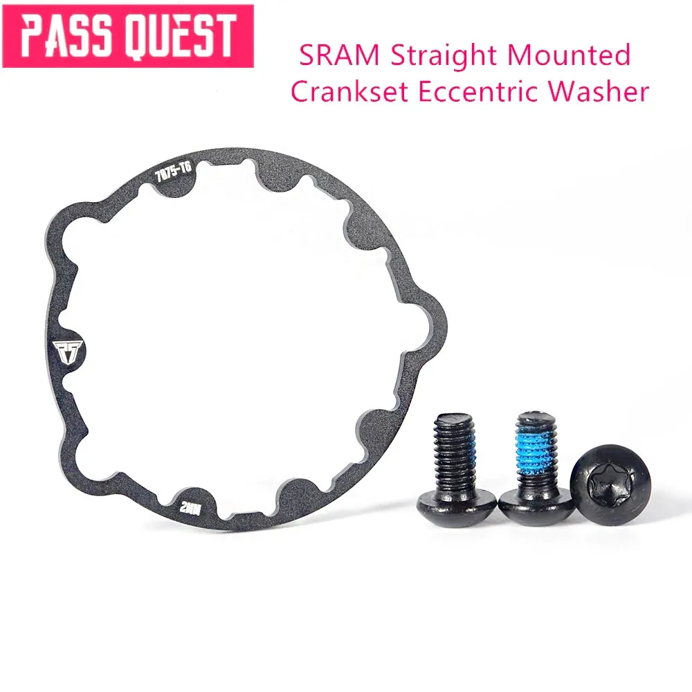 Pass Quest Gxp Offset Crank Washer 1.6mm 2mm 2.5mm Al7075-T6 For Sram Crank