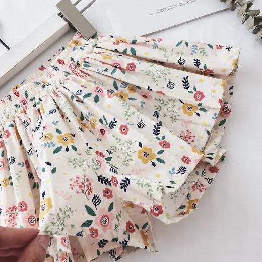 Плиссированные Пышная юбка для девочек Детские шорты Юбка От 2 до 6 лет милая