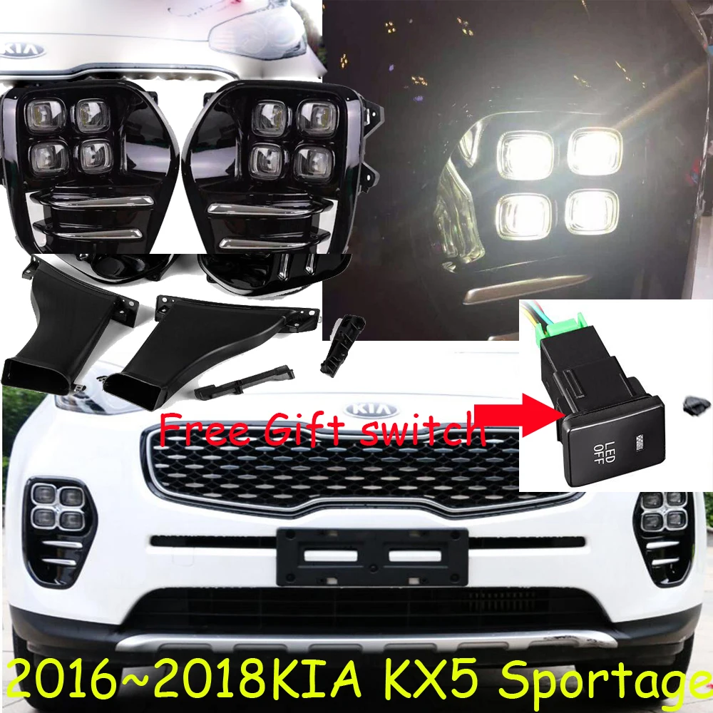 Светодиодный 2016 ~ 2018/2019 202y фары для kia KX5 Дневной светильник туман головной душа k5