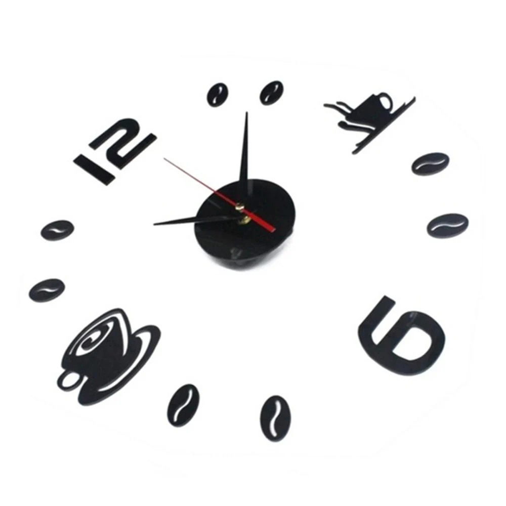 Акриловые 3D часы зеркальные настенные для офиса гостиной окон бесшумные сделай